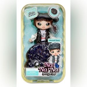NEW🔥NaNaNa Surprise Glam Series Maxwell Dane Fashion Doll Metallic Puppy Purse